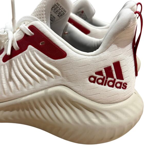 adidas Alphabounce Men’s Red White Athletic Sneakers SZ 14 Nebraska Player Issue main image 4